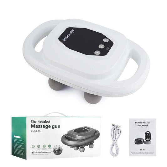6-Head Deep Tissue Massager | Loosen Tight Muscles & Boost Recovery
