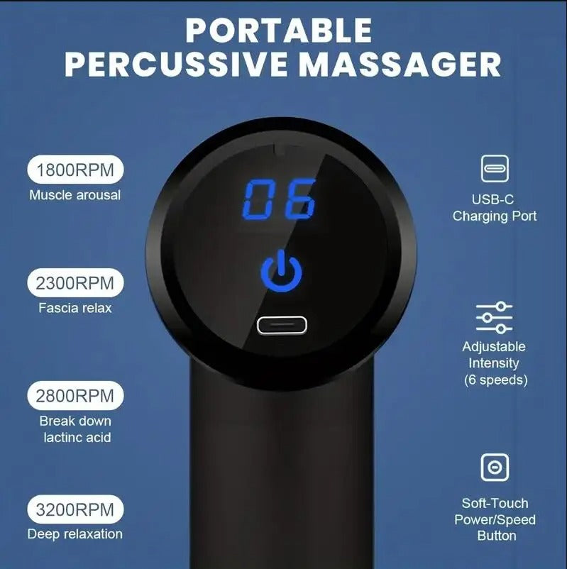 Mini Muscle Massage Gun | Relieve Body, Back & Neck Pain Anywhere