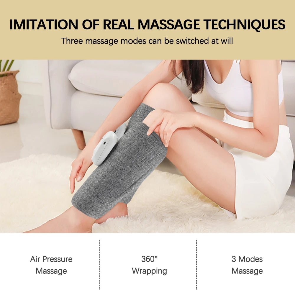 360° Air Pressure Calf Massager | Relieve Fatigue, Boost Blood Flow & Relax Muscles