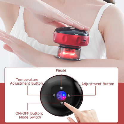 Vacuum Cupping Massager – Electric Heating, Suction & Gua Sha Therapy for Pain & Fatigue Relief