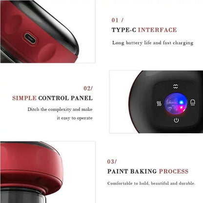 Vacuum Cupping Massager – Electric Heating, Suction & Gua Sha Therapy for Pain & Fatigue Relief