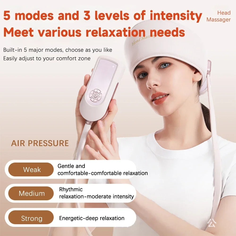 Electric Head Massager with Heat Air Pressure